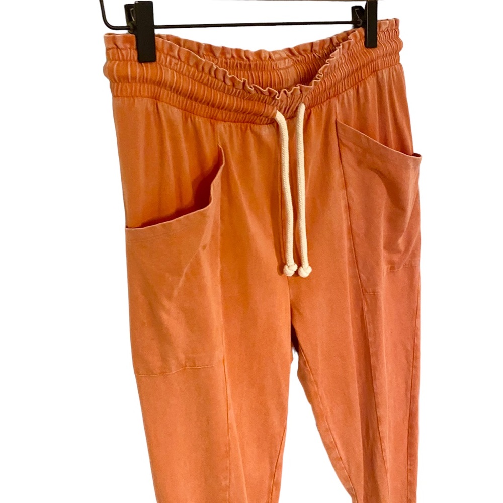 UNIVERSAL THREAD DRAWSTRING ORANGE JOGGERS LIKE NEW SIZE SMALL 100% COTTON PANTS